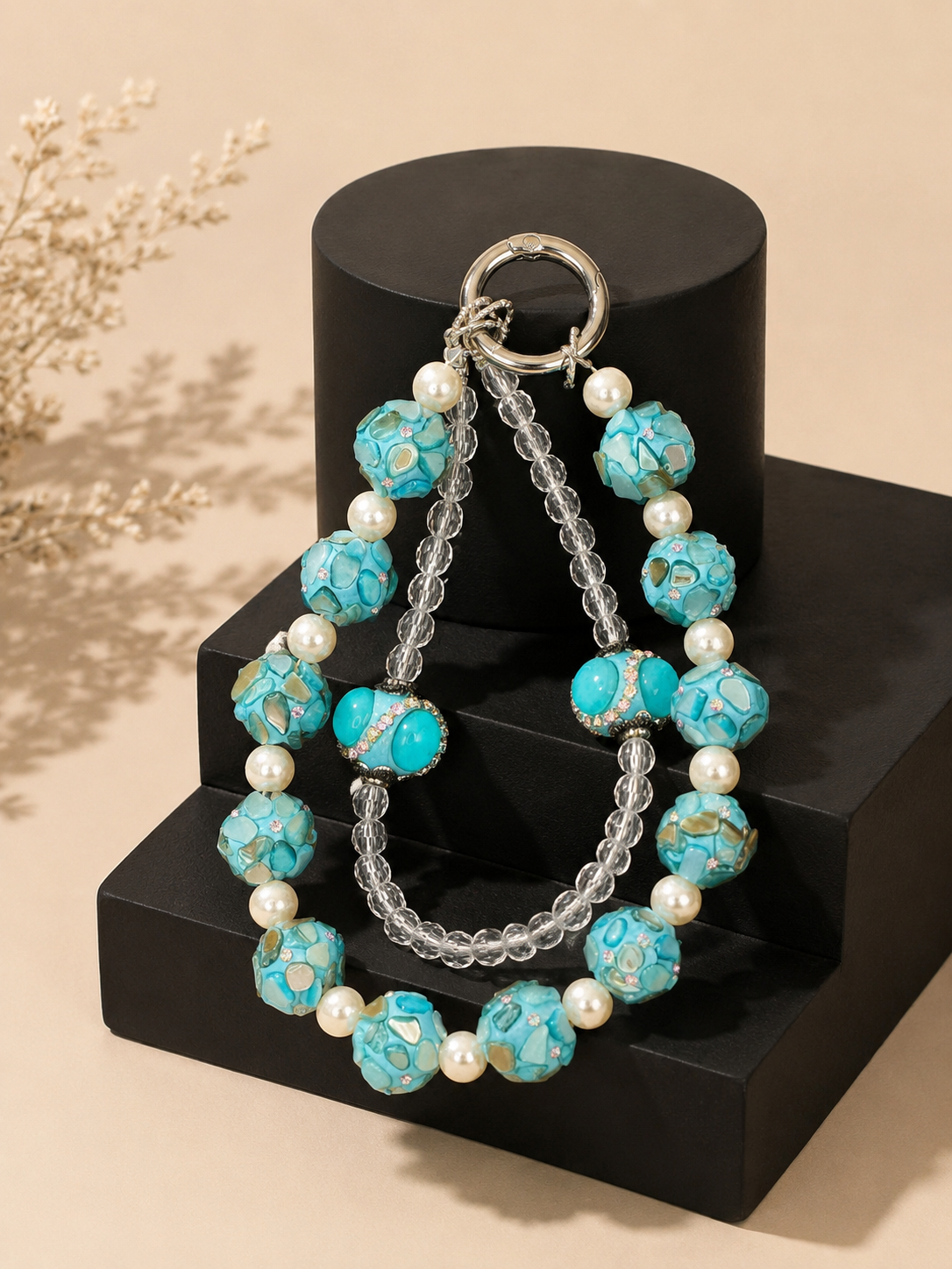 Turquoise Phone Charm