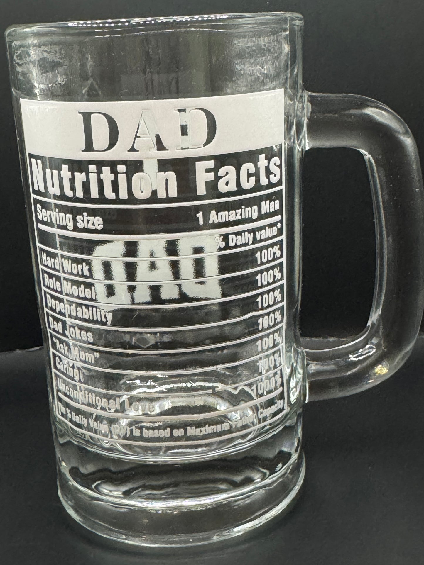 Dads Nutrition Facts Mug