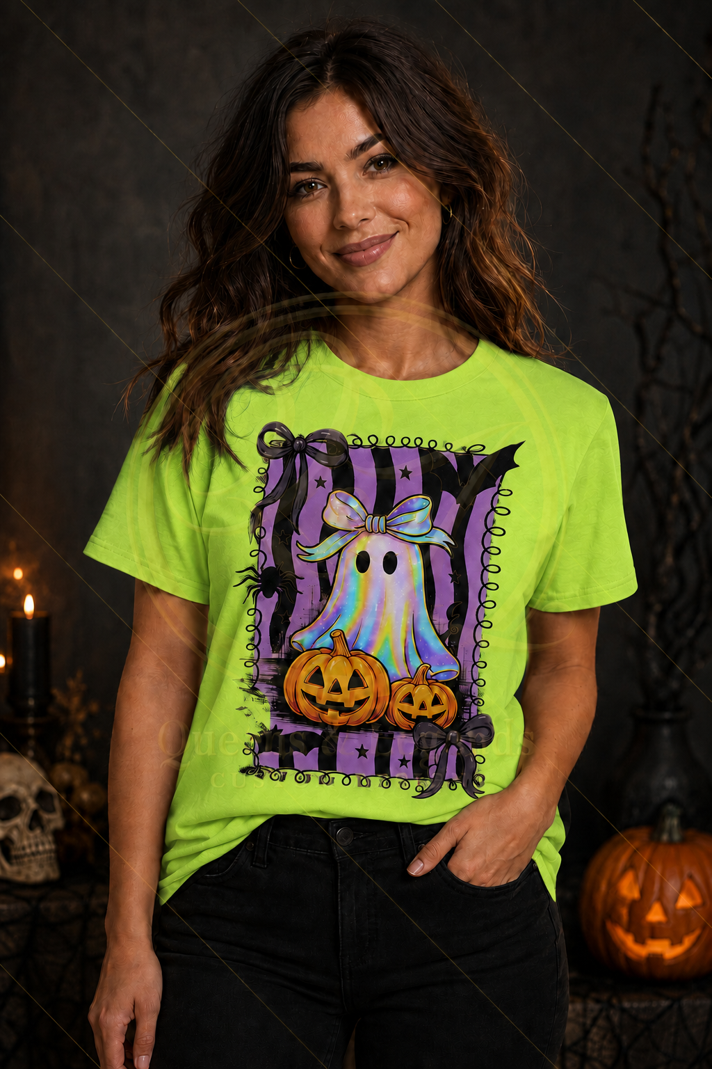 Cute Ghost Neon T-Shirt