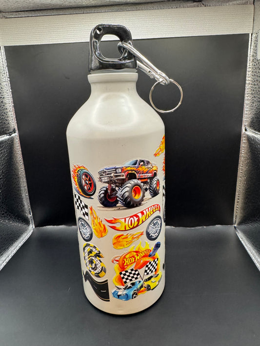 Hot Wheels Backpack Aluminum Water Bottle
