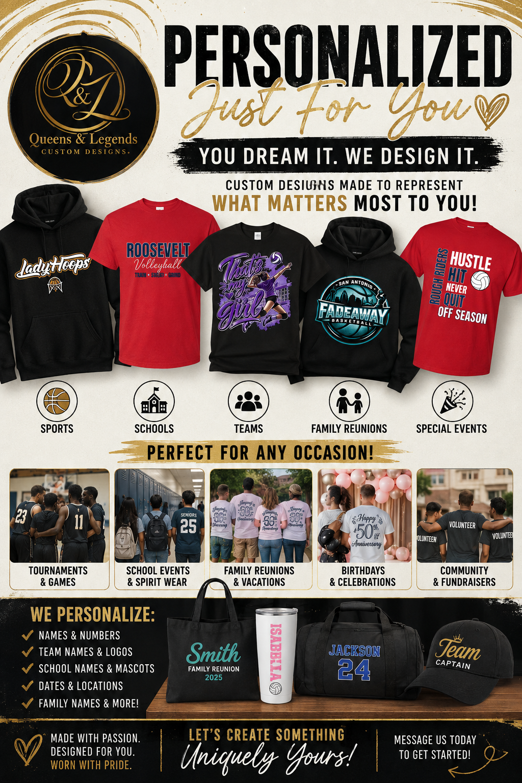 Custom Orders & Personalization Make It Personal. Make It Yours