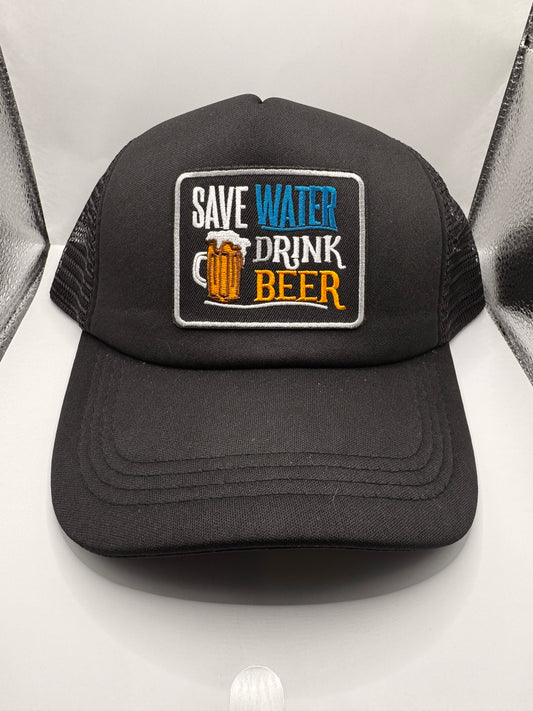 Save Water Drink Beer Trucker Hat