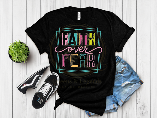 Faith Over Fear DTF Transfer