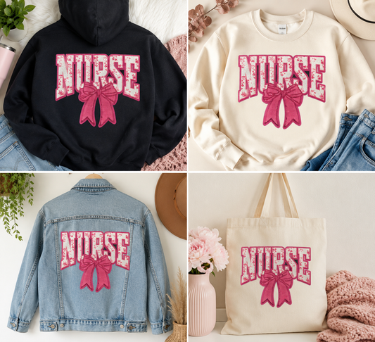 Nurse Iron on Chenille Patch