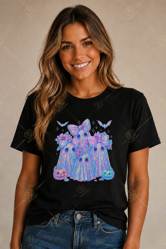 Ghostly Family Neon T-Shirt