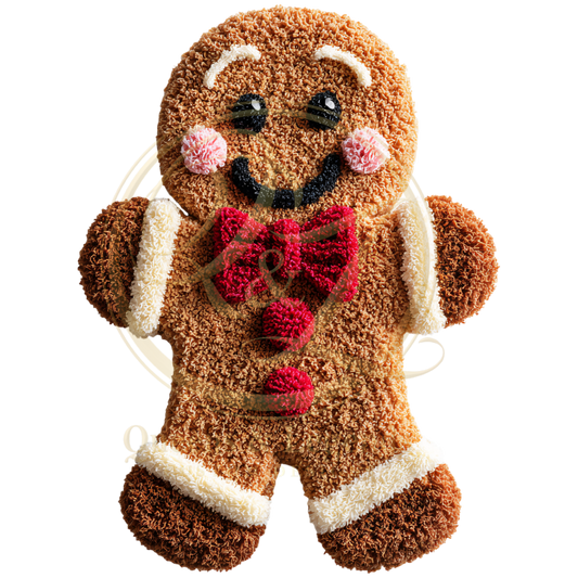 LATCH HOOK GINGERBREAD MAN DTF PRINT