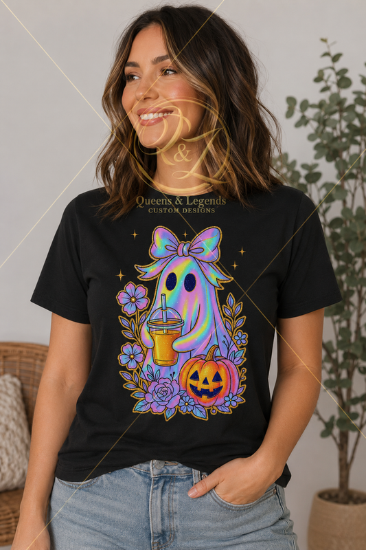 Ghostly Coffee Neon T-Shirt
