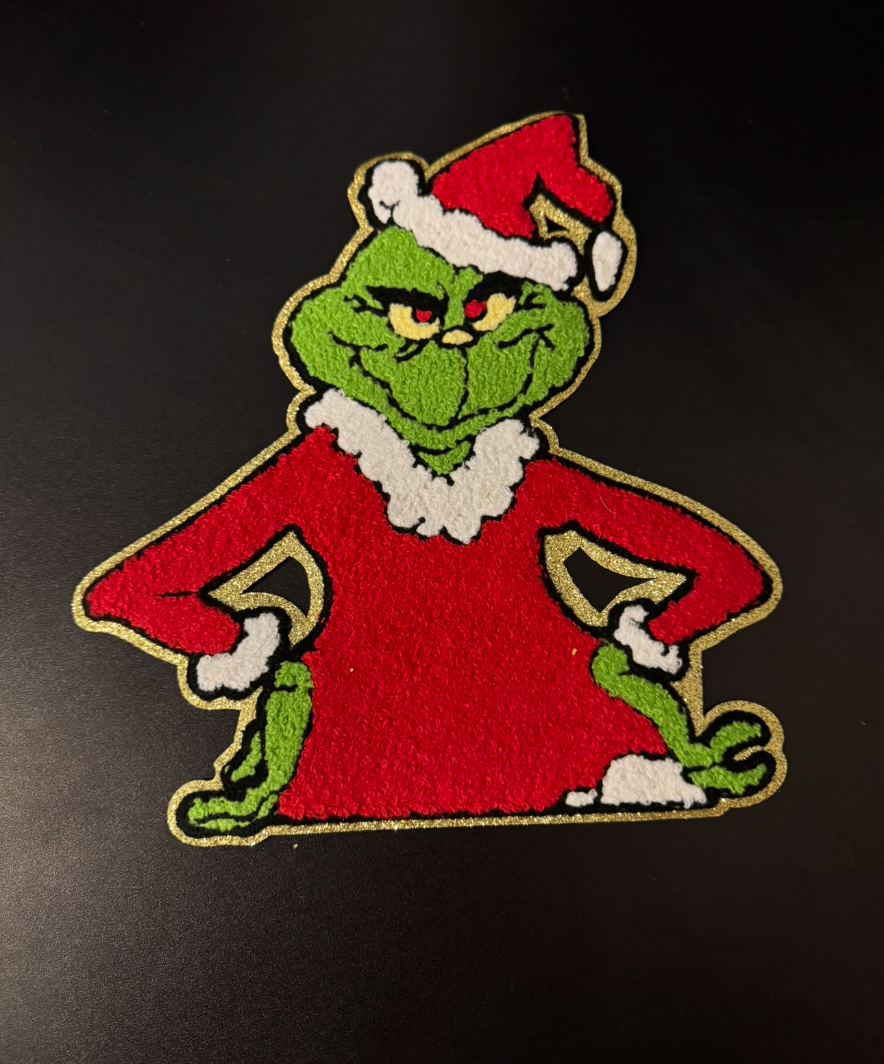 Grinch Chenille Patch