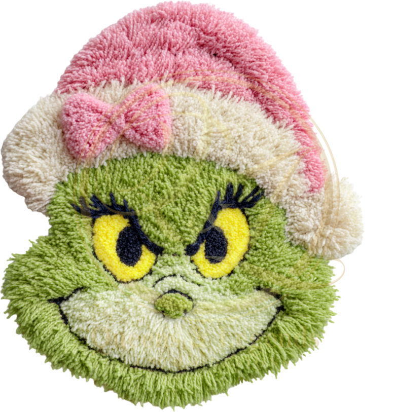 GRINCH FAUX YARN CHRISTMAS COUPLE DTF PRINT