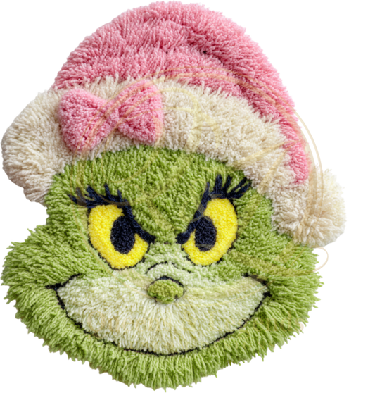 GRINCH FAUX YARN CHRISTMAS COUPLE DTF PRINT